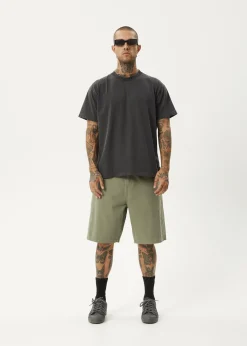 Shorts<Afends Harper - Canvas Workwear Short 22" Olive