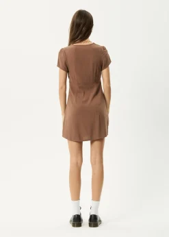Dresses<Afends Hartley - Mini Dress Cinnamon