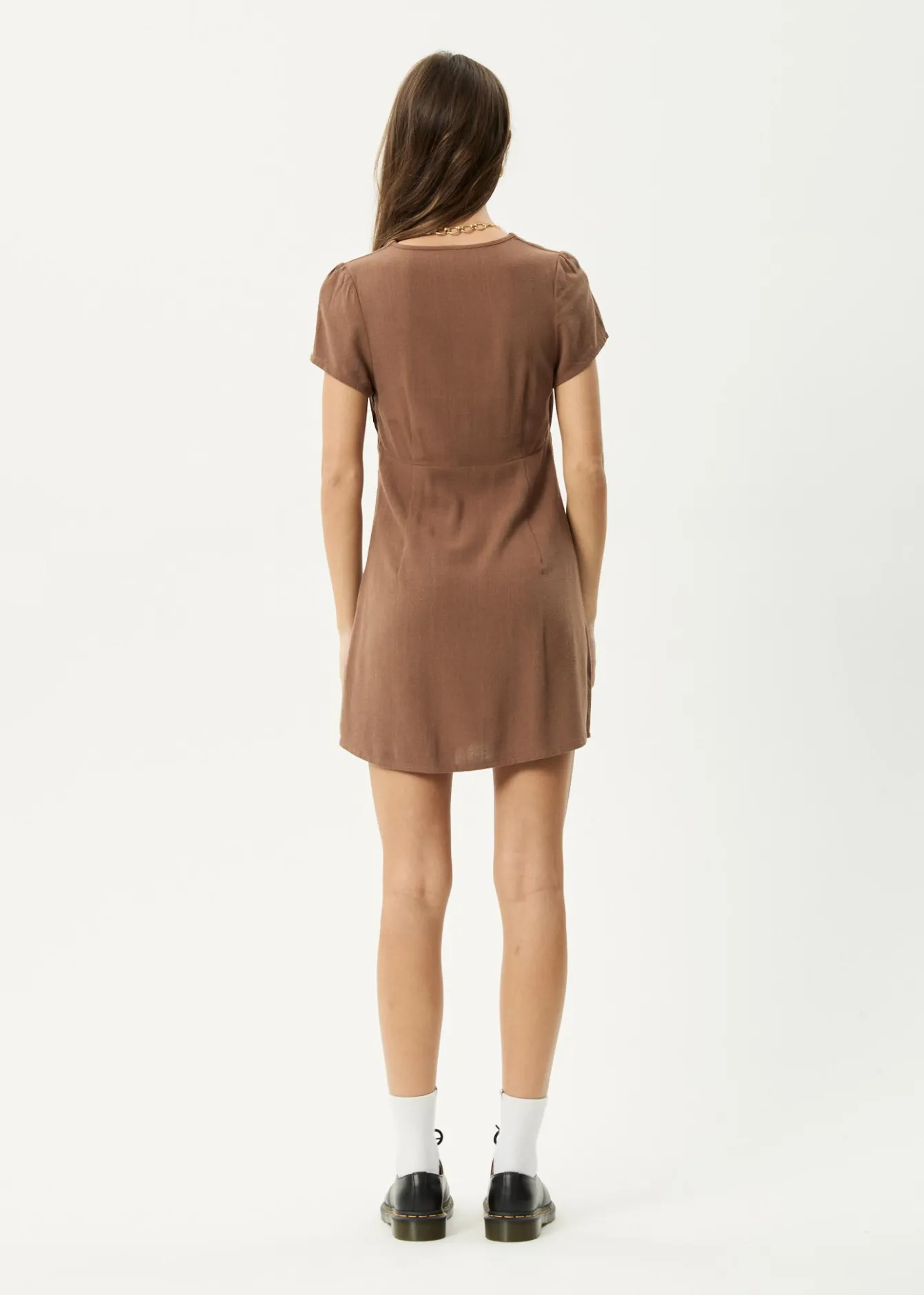 Dresses<Afends Hartley - Mini Dress Cinnamon
