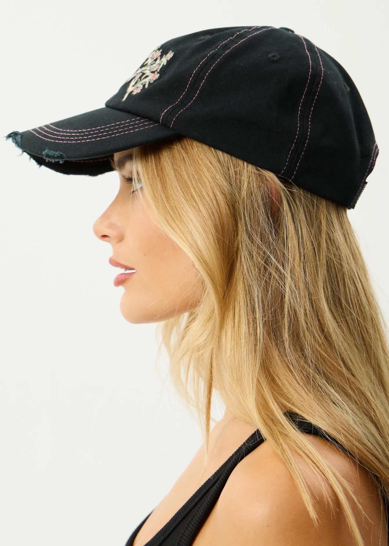 Accessories|Accessories<Afends Heavy Petal - Five Panel Cap Black