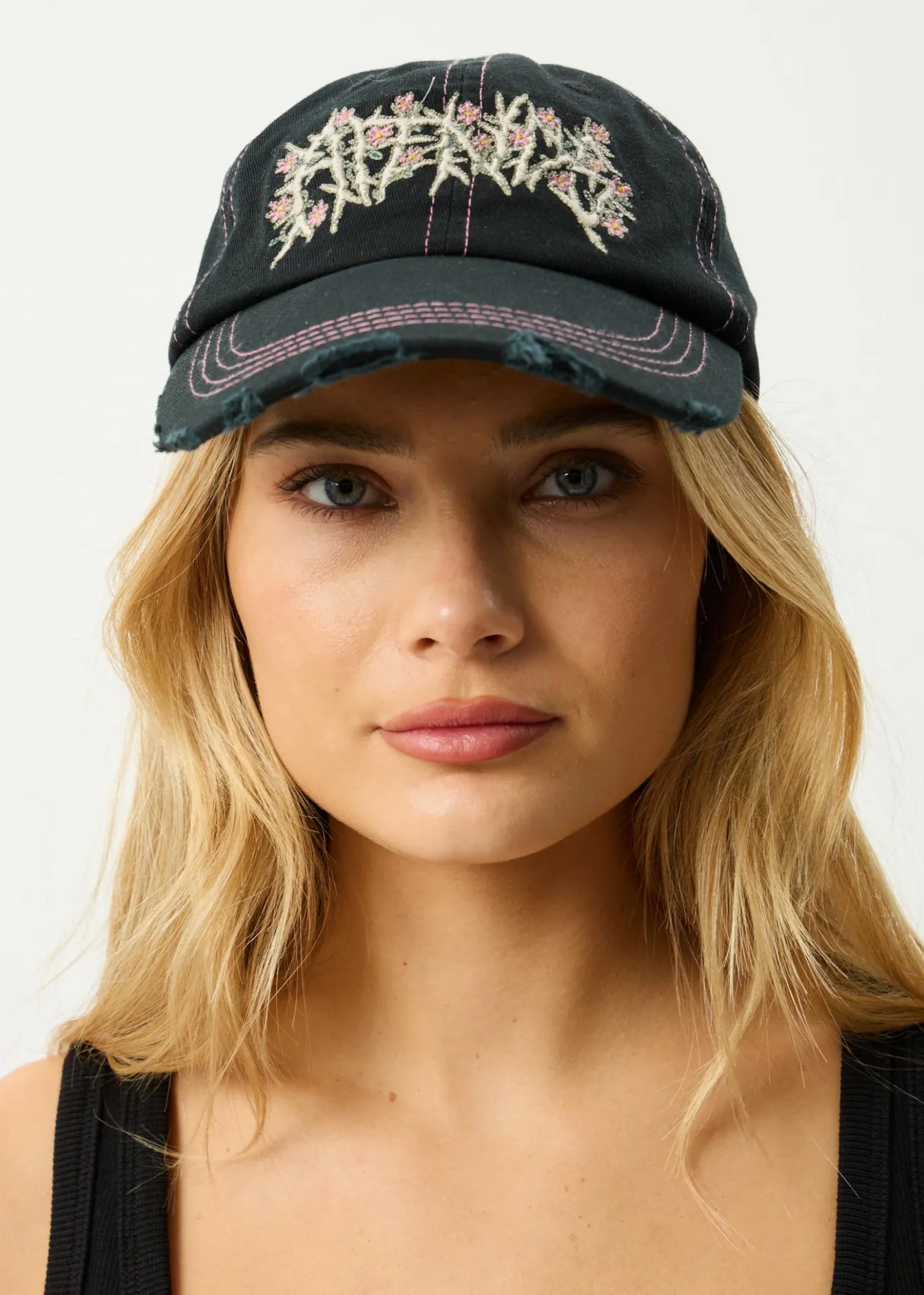 Accessories|Accessories<Afends Heavy Petal - Five Panel Cap Black