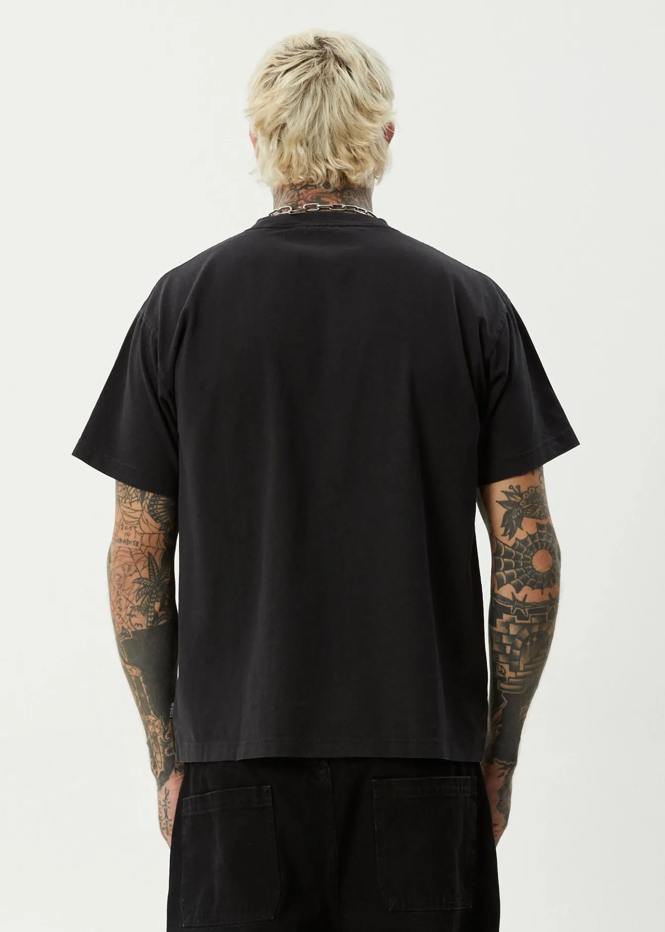 T-Shirts|Tees & Shirts<Afends Heavy Petal - Heavyweight Boxy Tee Stone Black