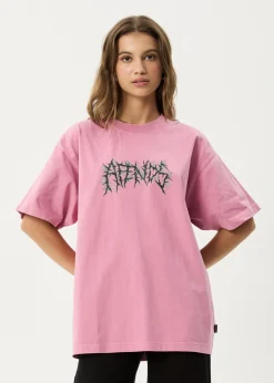 T-Shirts|Tees & Shirts<Afends Heavy Petal  - Heavyweight Boxy Tee Washed Marrakesh