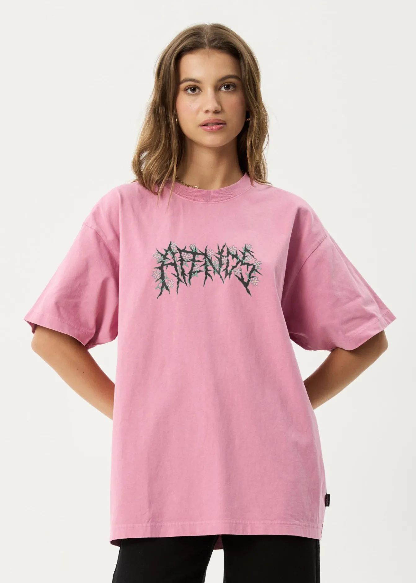 T-Shirts|Tees & Shirts<Afends Heavy Petal - Heavyweight Boxy Tee Washed Marrakesh