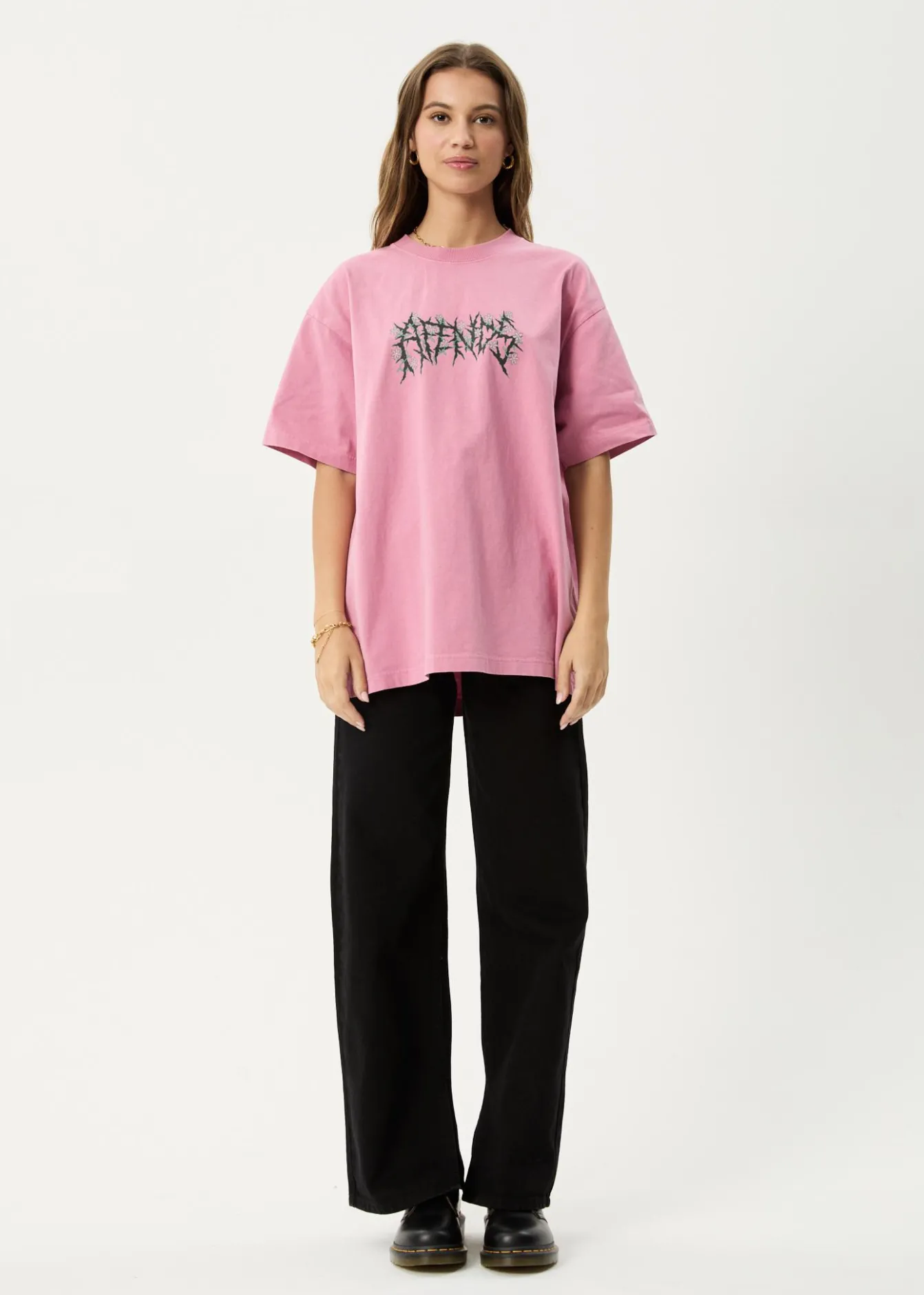T-Shirts|Tees & Shirts<Afends Heavy Petal - Heavyweight Boxy Tee Washed Marrakesh