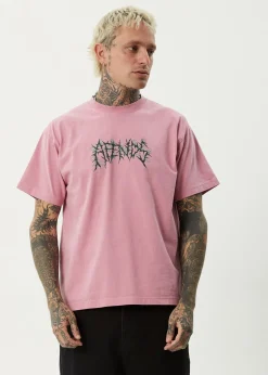 T-Shirts|Tees & Shirts<Afends Heavy Petal - Heavyweight Boxy Tee Washed Marrakesh