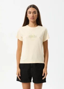 Tees & Shirts<Afends Heidi  - Regular Tee Sand
