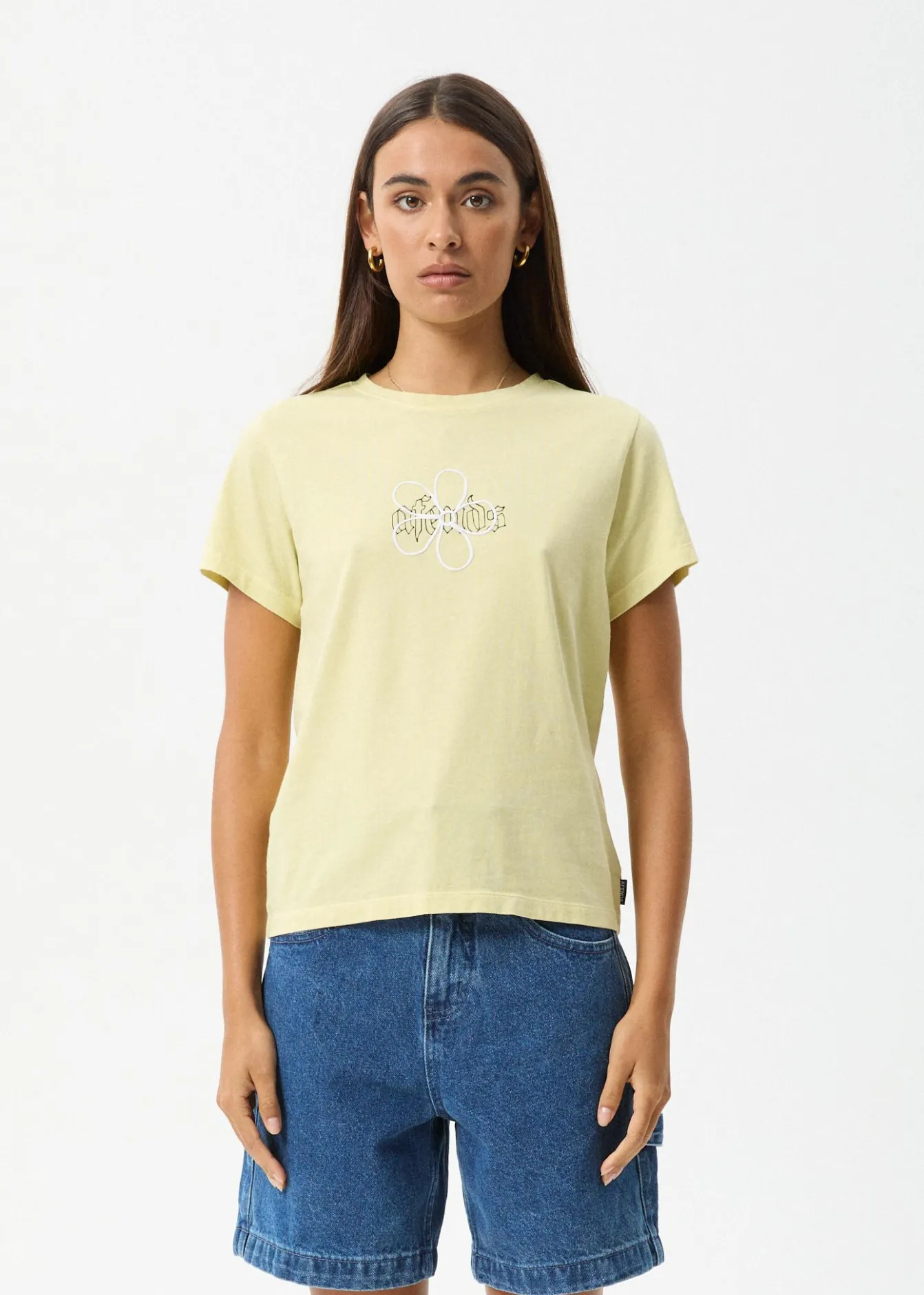 Tees & Shirts<Afends Heidi - Regular Tee Lemongrass