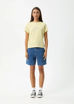Tees & Shirts<Afends Heidi - Regular Tee Lemongrass