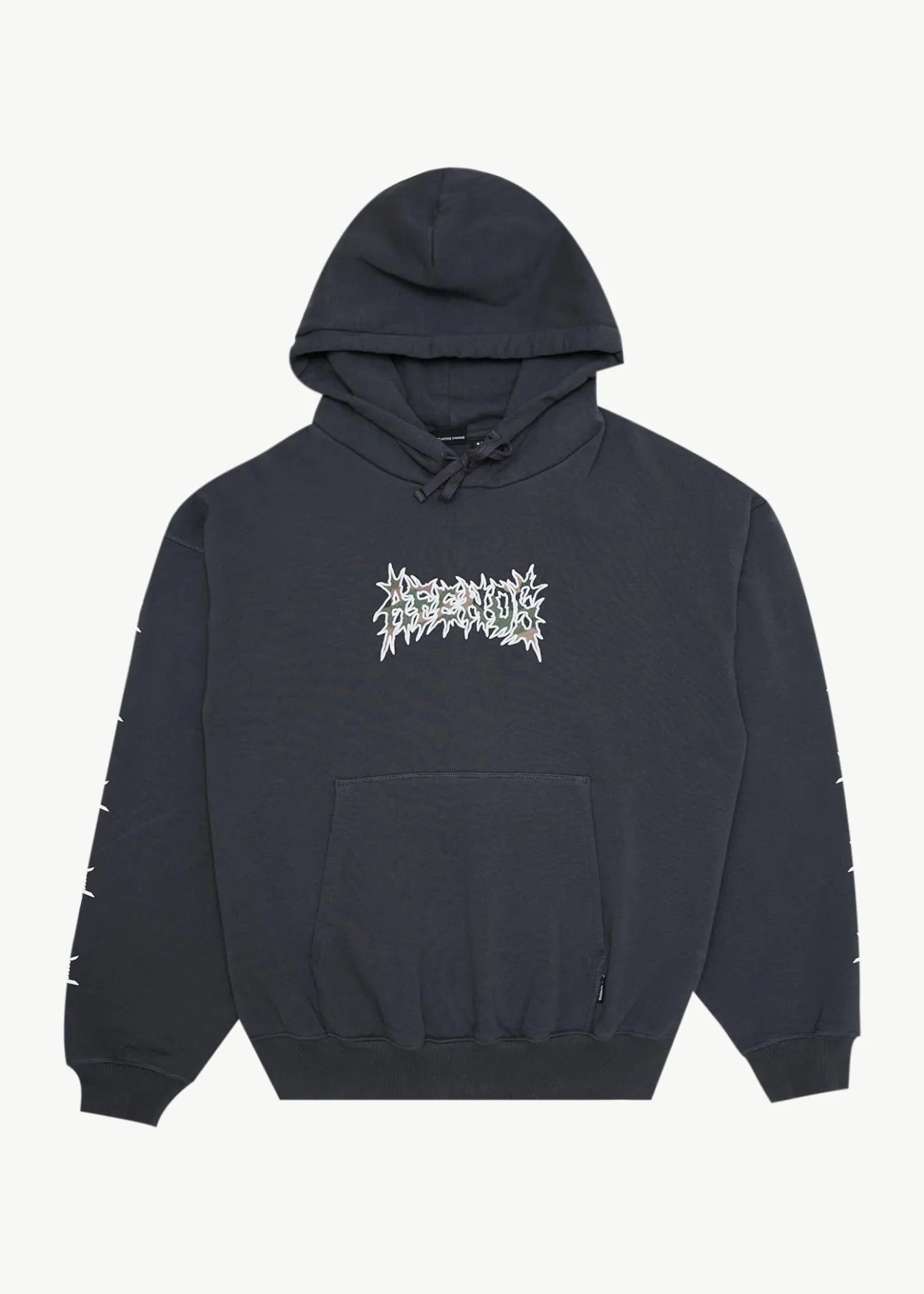 Sweaters & Hoodies|Outerwear<Afends Hidden - Boxy Hoodie Charcoal
