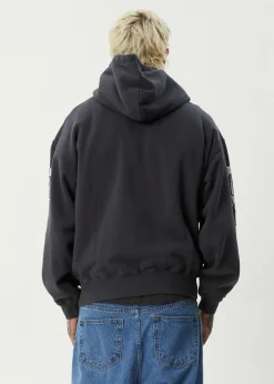 Sweaters & Hoodies|Outerwear<Afends Hidden - Boxy Hoodie Charcoal