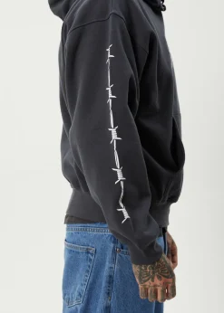 Sweaters & Hoodies|Outerwear<Afends Hidden - Boxy Hoodie Charcoal