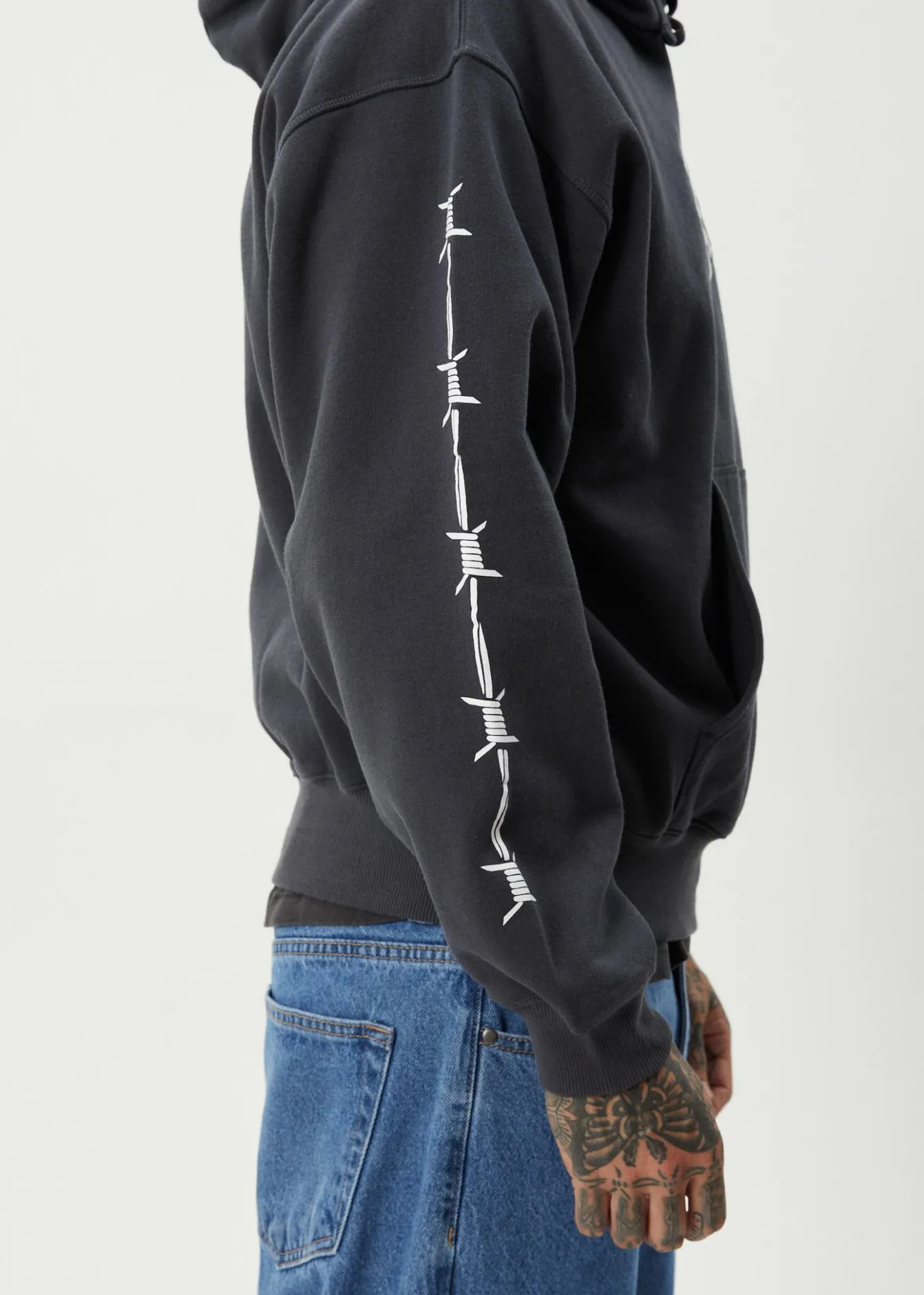 Sweaters & Hoodies|Outerwear<Afends Hidden - Boxy Hoodie Charcoal