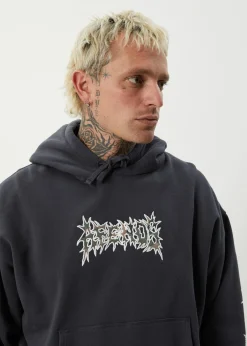 Sweaters & Hoodies|Outerwear<Afends Hidden - Boxy Hoodie Charcoal