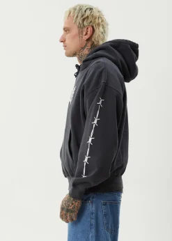 Sweaters & Hoodies|Outerwear<Afends Hidden - Boxy Hoodie Charcoal