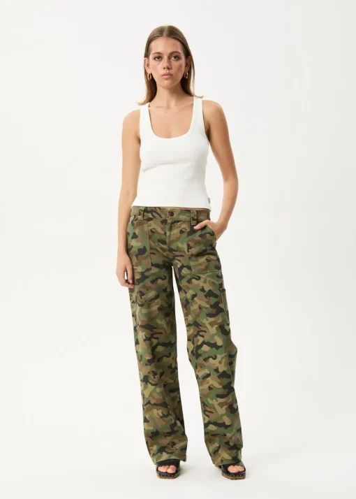 Pants|Sets & Co-Ords<Afends Lexi  - Low Rise Workwear Pant Hidden