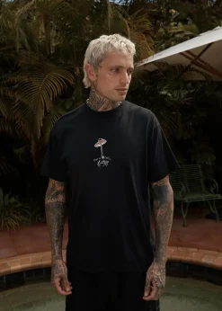 T-Shirts<Afends High Priority  - Boxy Tee Black