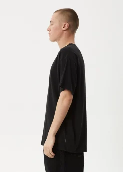 T-Shirts<Afends High Priority  - Boxy Tee Black