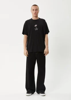 T-Shirts<Afends High Priority  - Boxy Tee Black