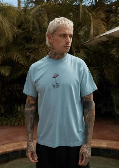 T-Shirts<Afends High Priority  - Boxy Tee Ocean Spray