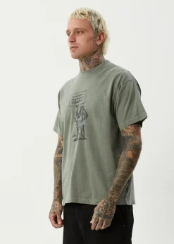 T-Shirts<Afends Hitching  - Boxy Tee Washed Sycamore