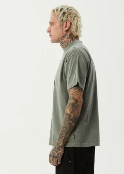 T-Shirts<Afends Hitching  - Boxy Tee Washed Sycamore