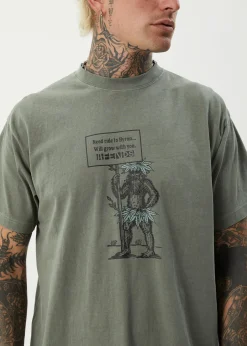 T-Shirts<Afends Hitching  - Boxy Tee Washed Sycamore