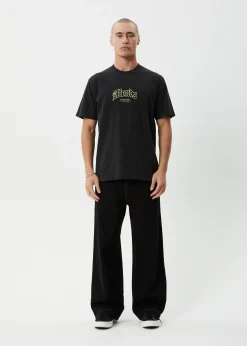 T-Shirts<Afends Home  - Retro Tee Stone Black