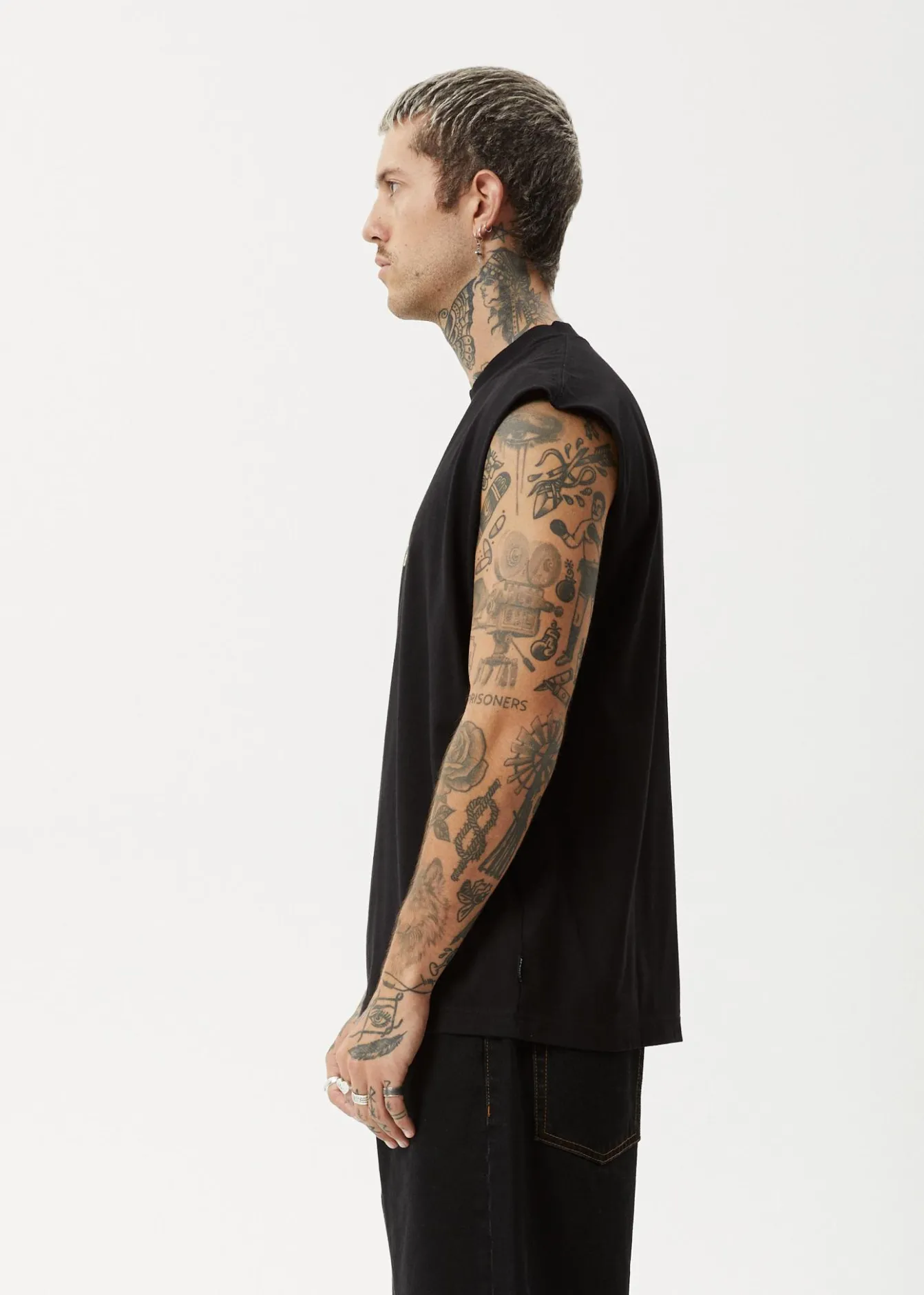 Sleeveless<Afends Home - Sleeveless Tee Black