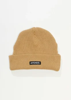 Accessories|Accessories<Afends Hometown  - Knit Beanie Tan