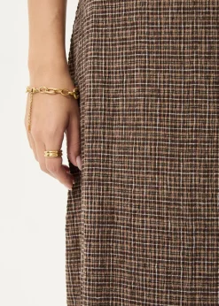 Skirts<Afends Hometown - Seersucker Maxi Skirt Coffee