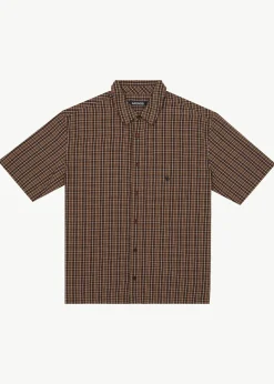 Shirts|Tees & Shirts<Afends Hometown - Short Sleeve Shirt Coffee