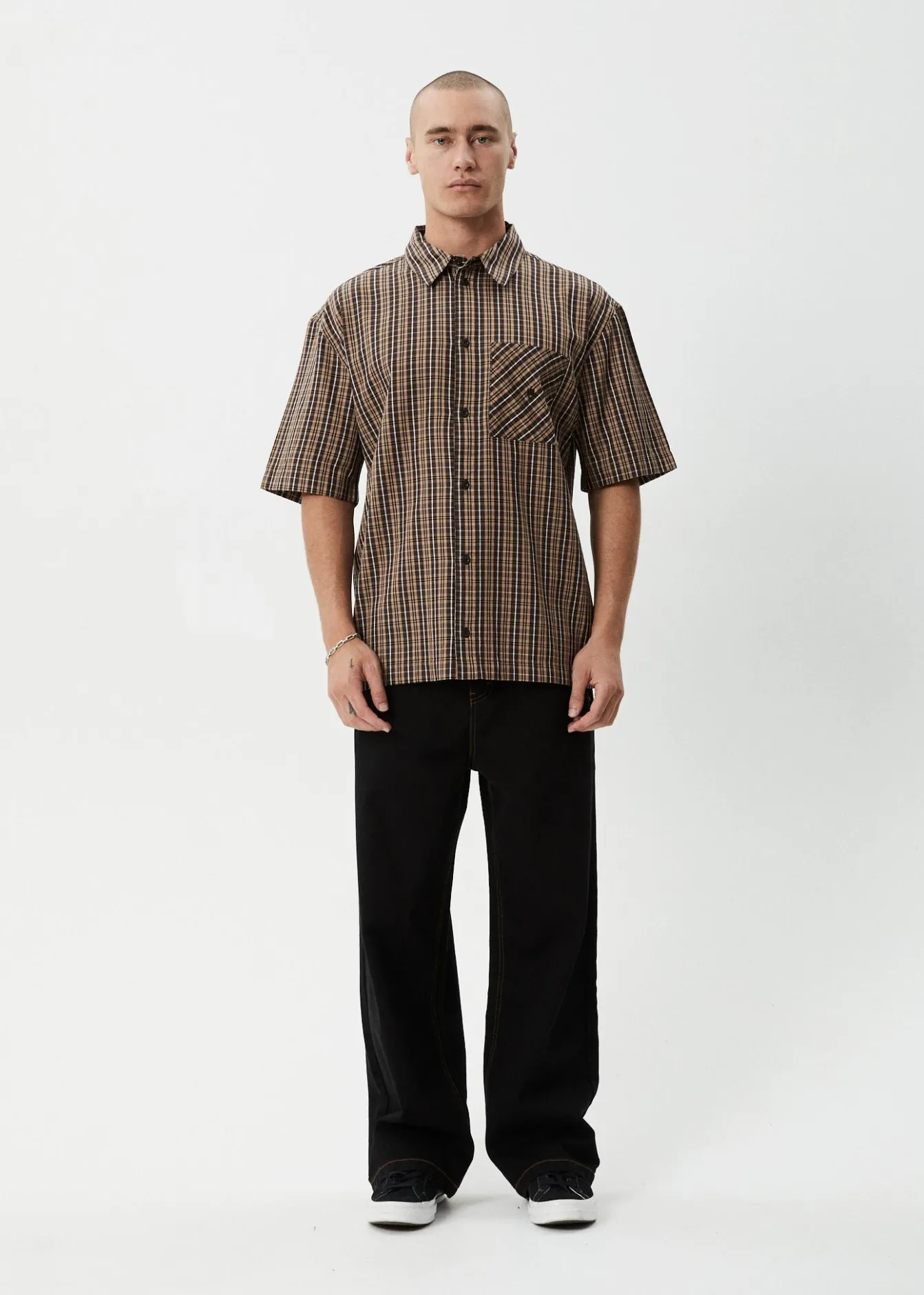 Shirts|Tees & Shirts<Afends Hometown - Short Sleeve Shirt Coffee
