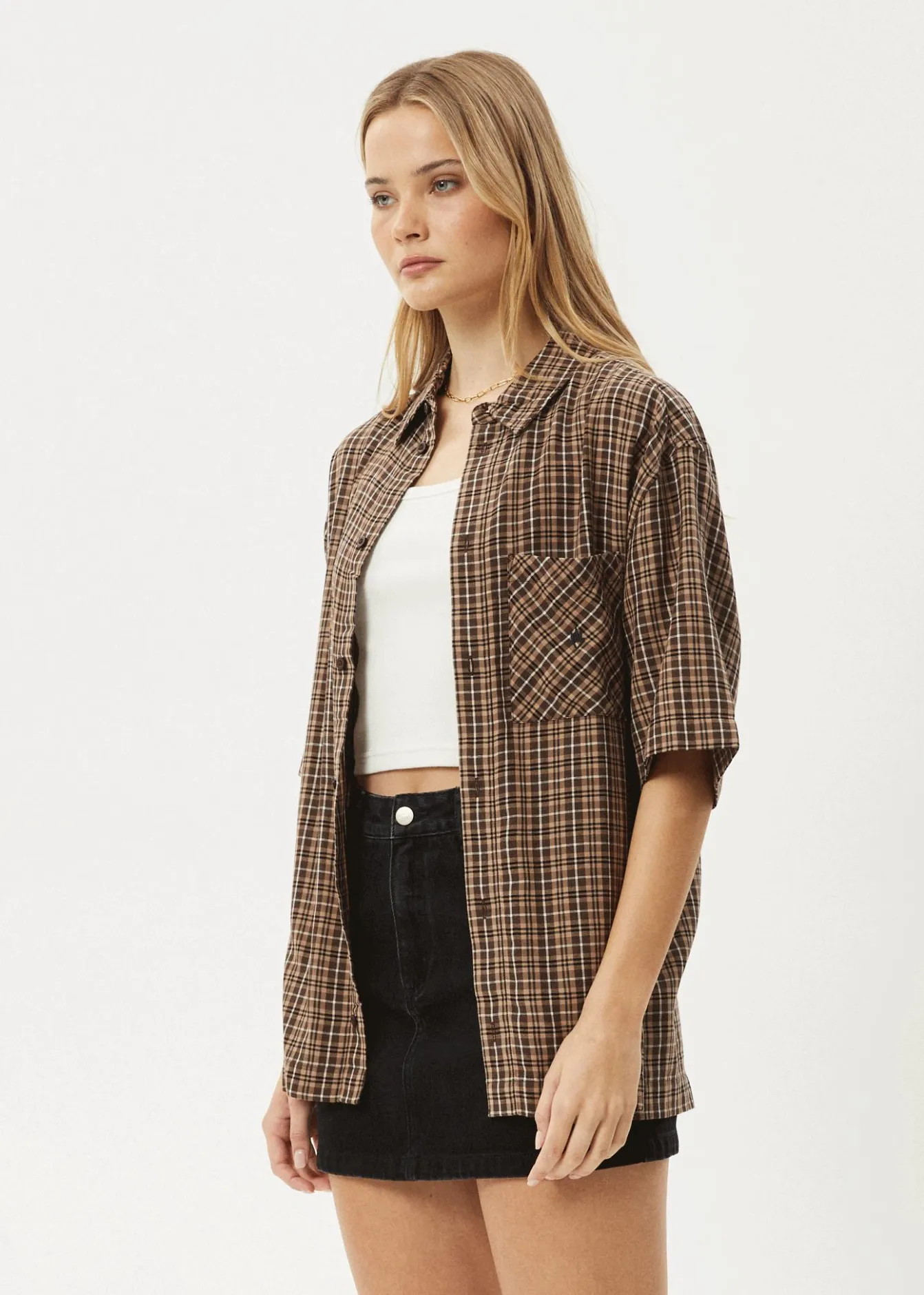 Shirts|Tees & Shirts<Afends Hometown - Short Sleeve Shirt Coffee