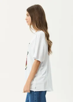 Tees & Shirts<Afends Horsegirl  - Oversized Tee White