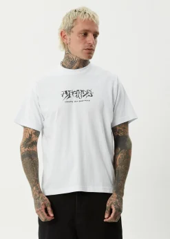T-Shirts<Afends Horsey  - Boxy Tee White