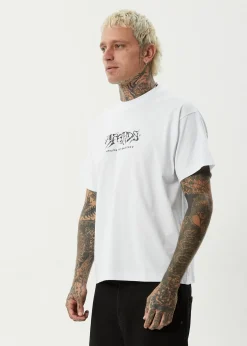 T-Shirts<Afends Horsey  - Boxy Tee White