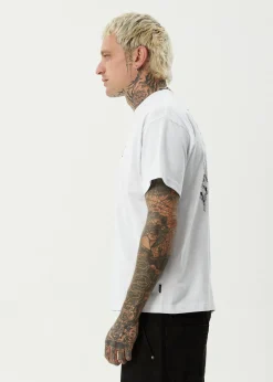 T-Shirts<Afends Horsey  - Boxy Tee White