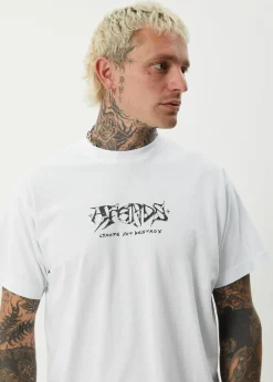 T-Shirts<Afends Horsey  - Boxy Tee White