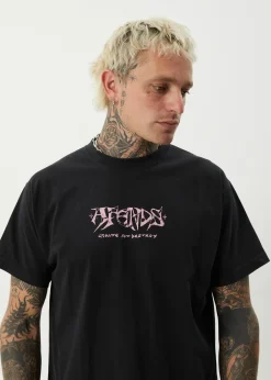 T-Shirts<Afends Horsey  - Boxy Tee Stone Black