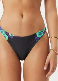Swimwear<Afends House Of Darwin  - Bikini Bottoms Charcoal Floral