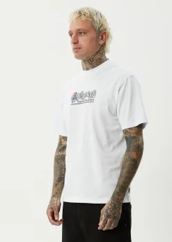 T-Shirts<Afends Huffenpuff - Retro Tee White