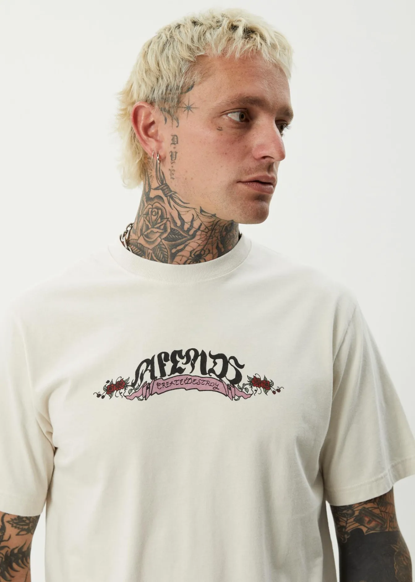 T-Shirts<Afends Ink - Retro Tee Moonbeam