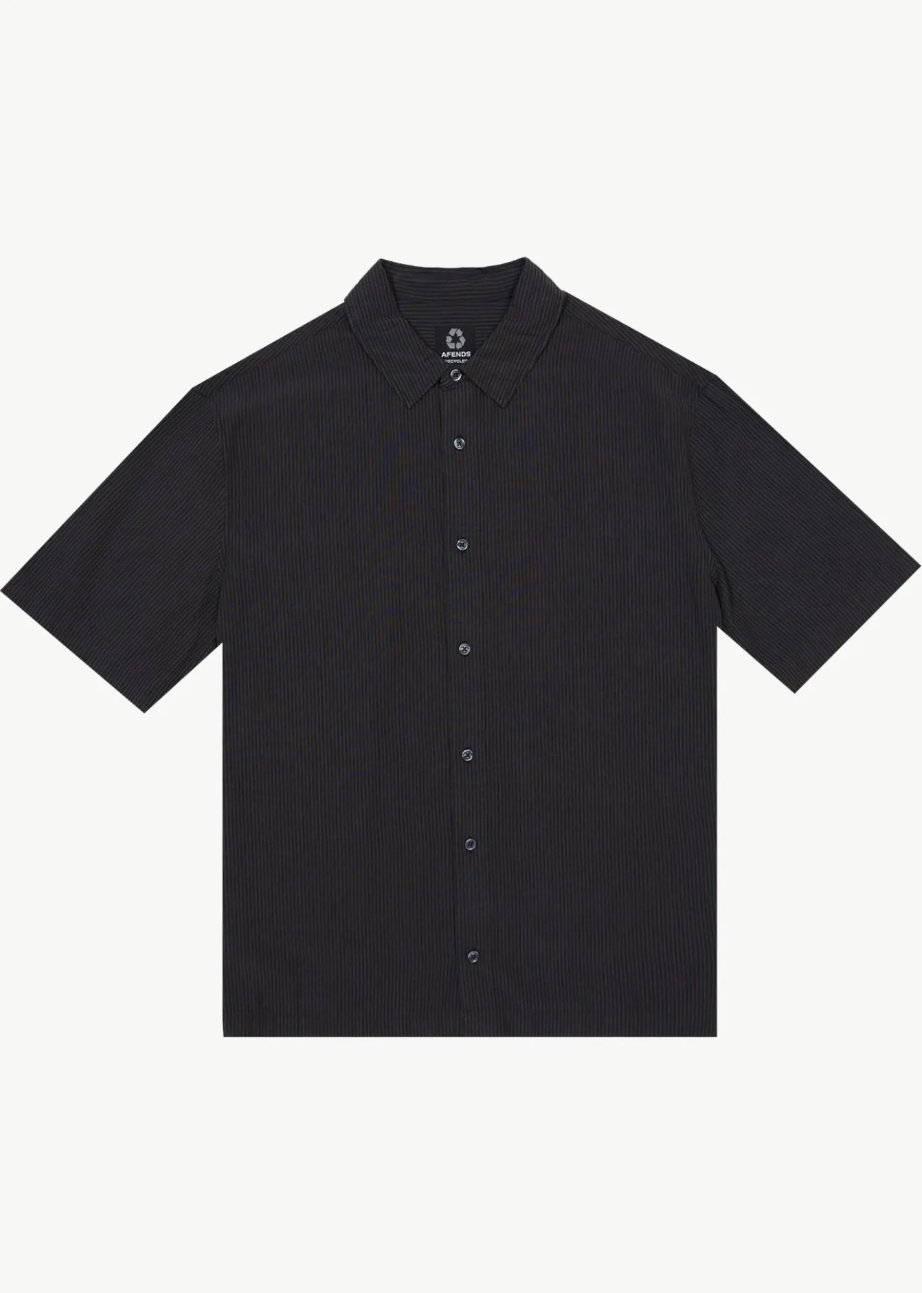 Shirts<Afends Intergalactic - Short Sleeve Shirt Black Stripe