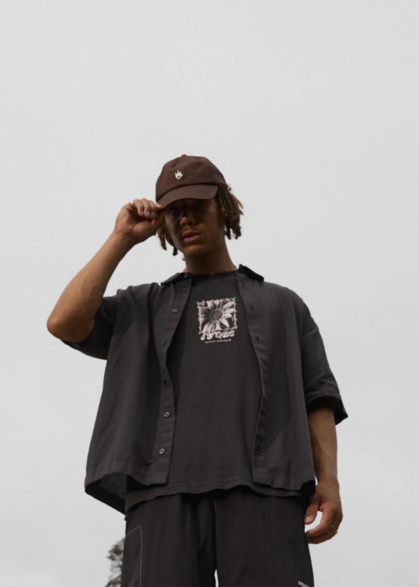 Shirts<Afends Intergalactic - Short Sleeve Shirt Black Stripe