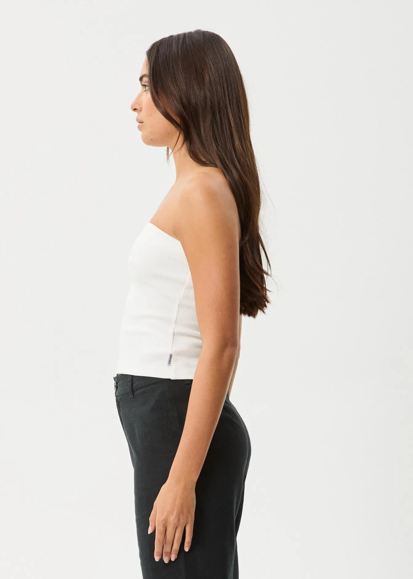 Sleeveless|Essentials<Afends Jamie - Rib Tube Top White