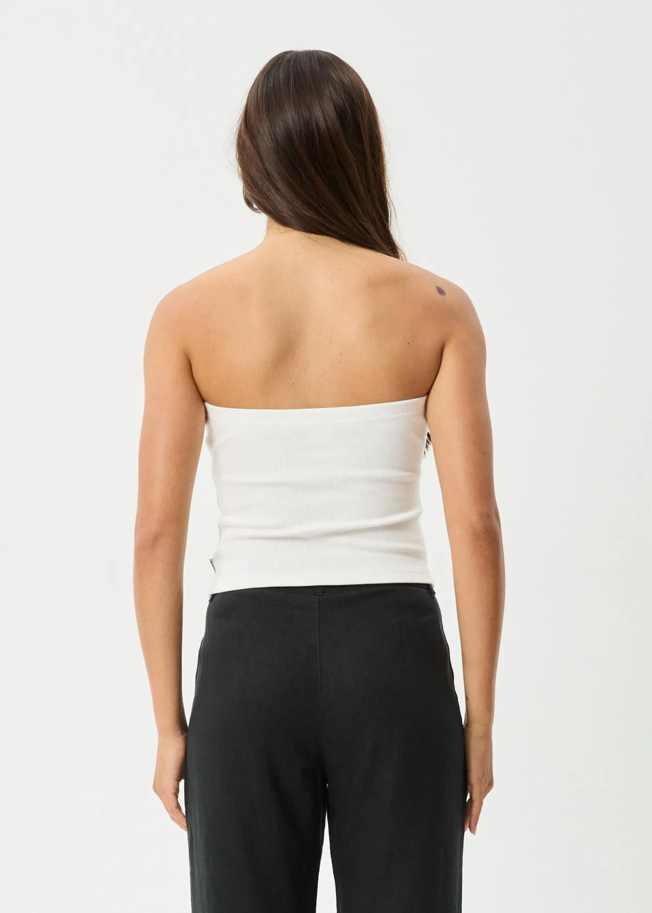 Sleeveless|Essentials<Afends Jamie - Rib Tube Top White