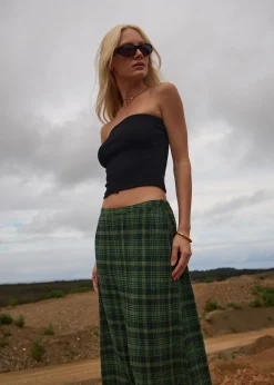 Sleeveless|Essentials<Afends Jamie  - Rib Tube Top Black