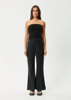 Sleeveless|Essentials<Afends Jamie  - Rib Tube Top Black