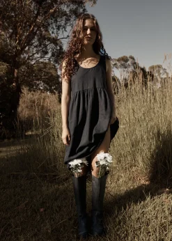 Dresses<Afends Jesse  - Midi Dress Black